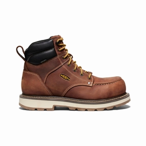 Foot Guard Gear Men's Cincinnati 6" Waterproof 90?? Heel Boot (Carbon Toe)  |  Tuscan Red/Sandshell
