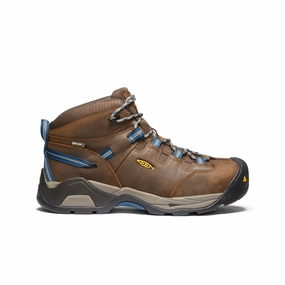 Men's Detroit XT Waterproof Boot (Steel Toe)  |  Cascade Brown/Orion Blue Heavy Duty Cushion