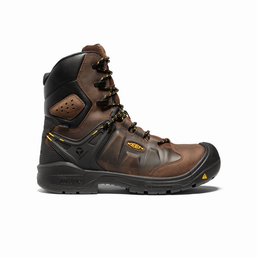 Men's Dover 8" Insulated Waterproof Boot (Carbon Toe)  |  Dark Earth/Black Heavy Duty Cushioning System