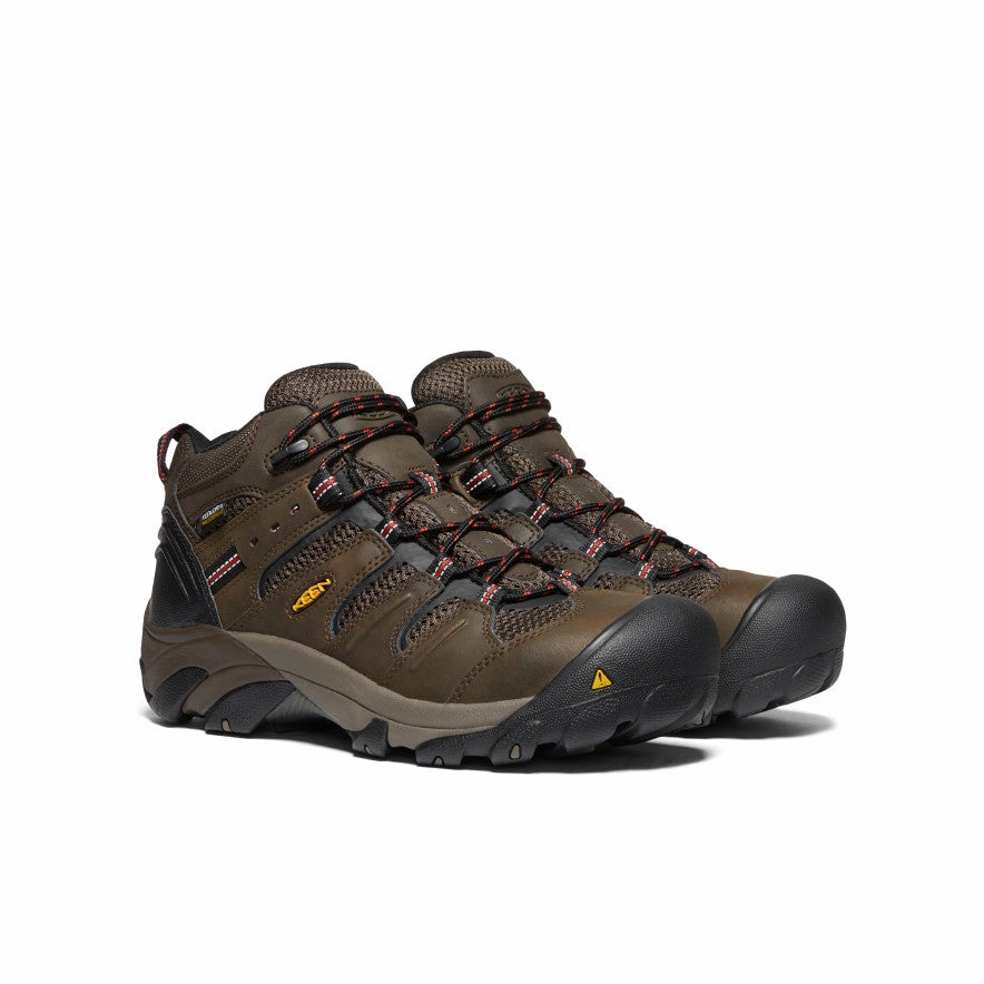 All Season Use Men's Lansing Mid Waterproof (Steel Toe)  |  Cascade Brown/Brindle