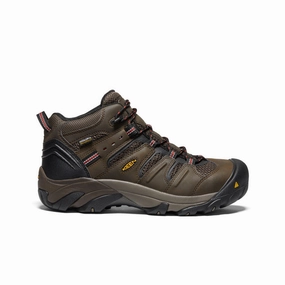 Men's Lansing Mid Waterproof (Steel Toe)  |  Cascade Brown/Brindle Water Resistant