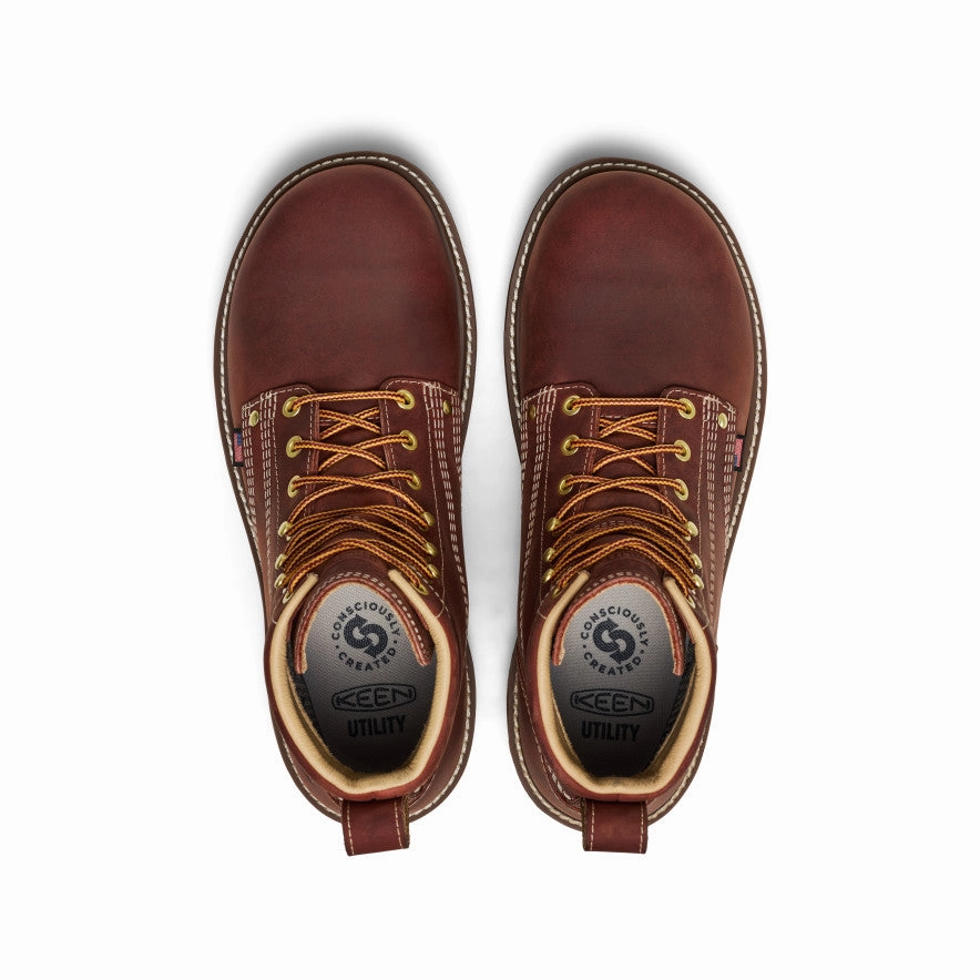 Waterproof Safety Men's Liberty 6" Waterproof 90?? Heel Boot (Soft Toe)  |  Bombay Brown/Gum