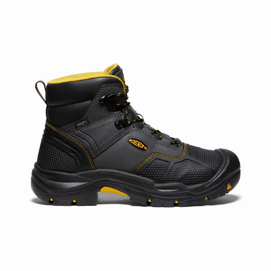 Sturdy footwear Men's Logandale Waterproof Boot (Steel Toe)  |  Raven/Black