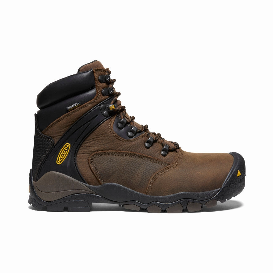 Strong Sole Gear Men's Louisville 6" Waterproof Boot (Steel Toe)  |  Cascade Brown