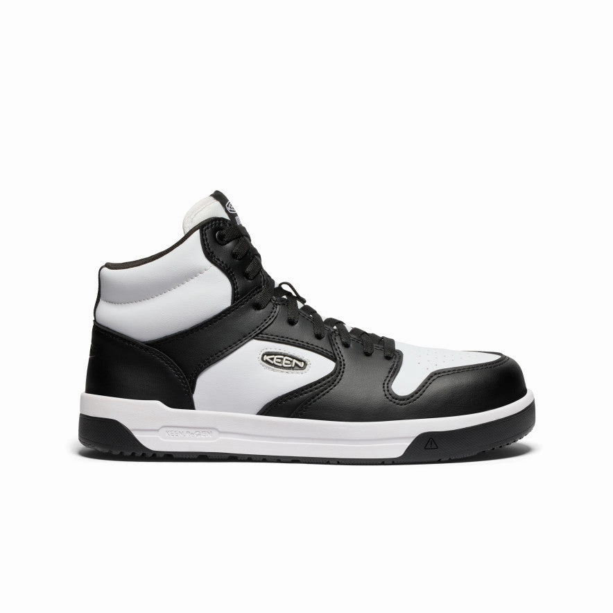 Men's Overton Mid Work Shoe (Carbon Toe)  |  Star White/Black Oil Resistant Sole