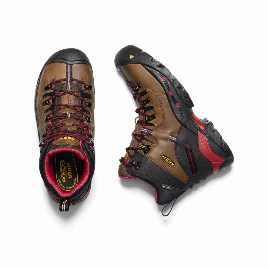 Outdoor Ready Shoes Reinforced Structure Men's Pittsburgh 6" Waterproof Boot (Steel Toe)  |  Bison