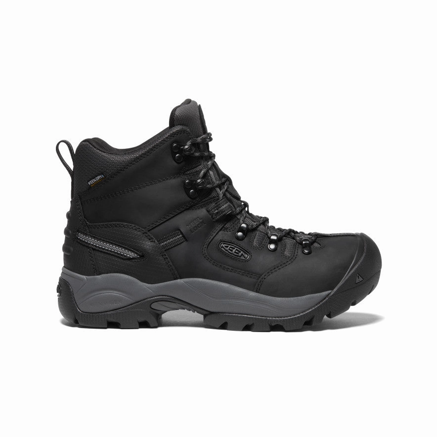 Men's Pittsburgh Energy 6" Waterproof Boot (Carbon Toe)  |  Black/Forged Iron Secure Footwear Reliable Support