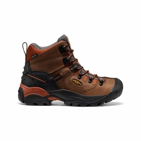 Men's Pittsburgh Energy 6" Waterproof Boot (Soft Toe)  |  Cascade Brown/Black Supportive Fit