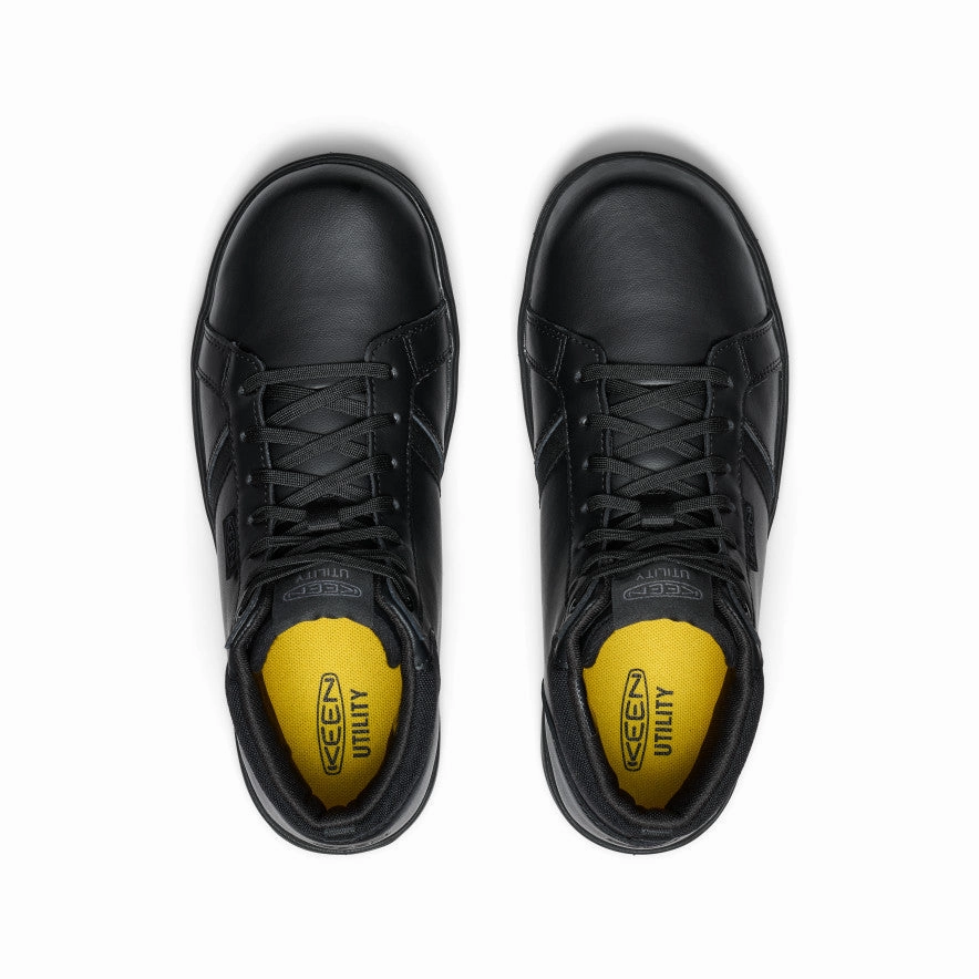 Foot Support System Men's PTC Kenton Mid Work Shoe (Soft Toe)  |  Black/Black