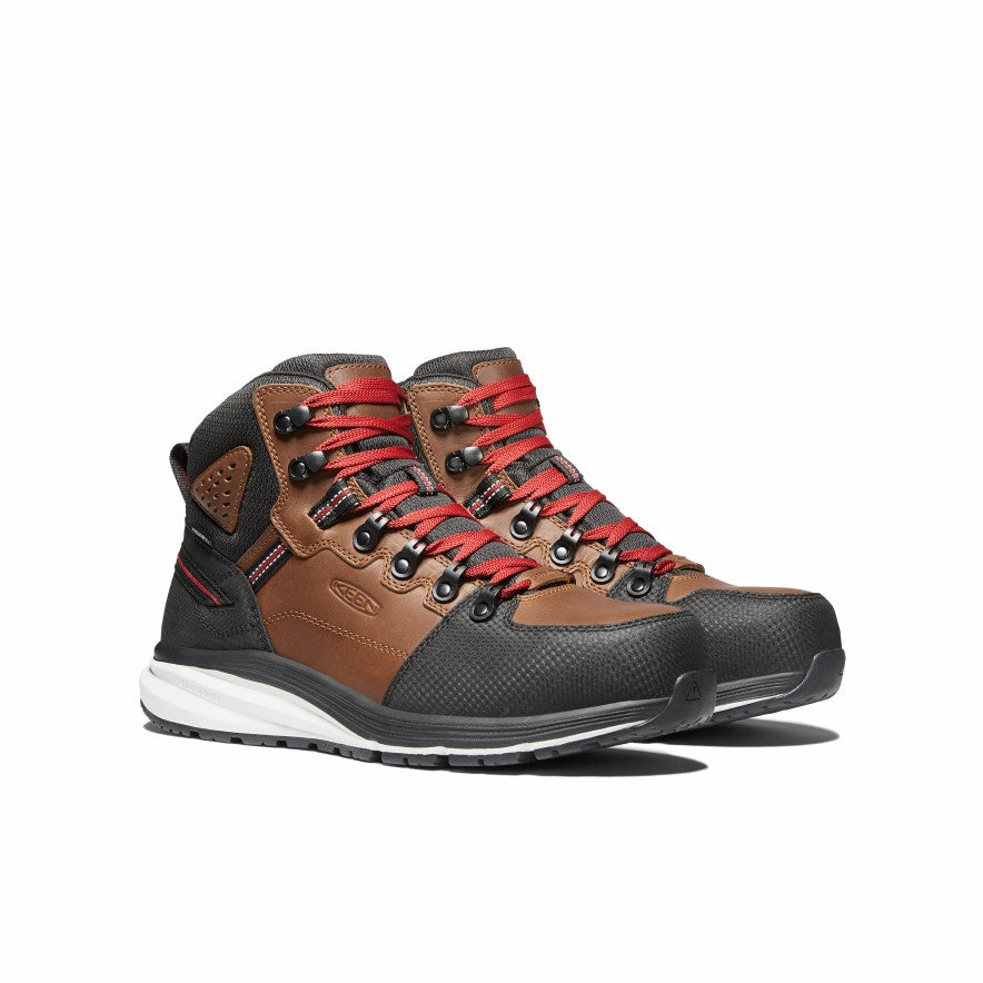 Men's Red Hook Waterproof Boot (Carbon Toe)  |  Tobacco/Black Foot Guard Gear safety gear
