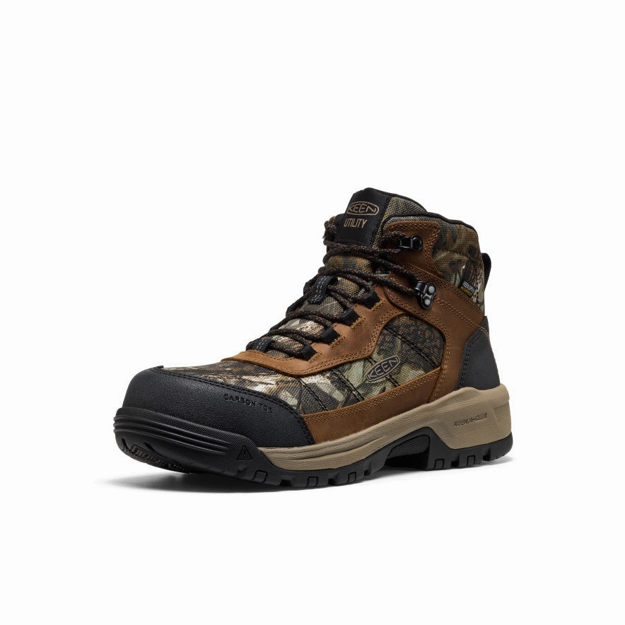Men's Skokie Waterproof Work Boot (Carbon Toe)  |  Camo/Black High Durability Heavy Duty Cushion