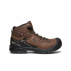 Men's Targhee IV Waterproof Work Boot (Carbon Toe)  |  Dark Earth/Black Outdoor Fit
