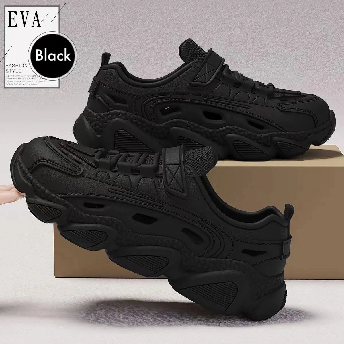 Men's Trendy Eva Sandals Summer Outer Wear Thick Bottom Anti-slip Breathable Cool Shoes Beach Slippers For Men packability - level Iconic Ease