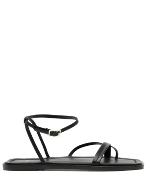 Miane Sandal in Black Layered cushioning