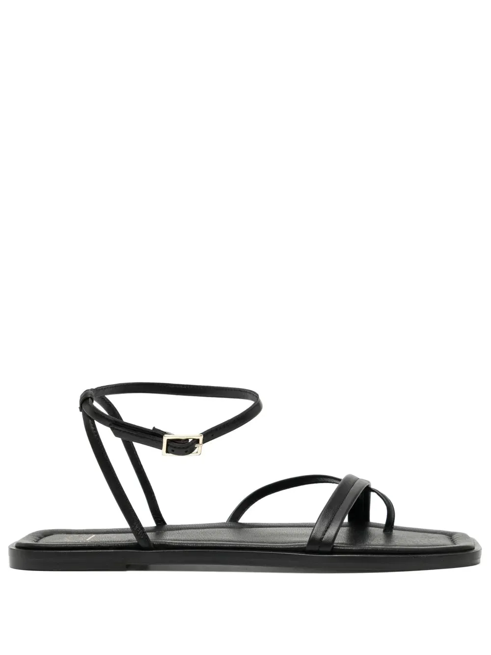 Miane Sandal in Black Layered cushioning