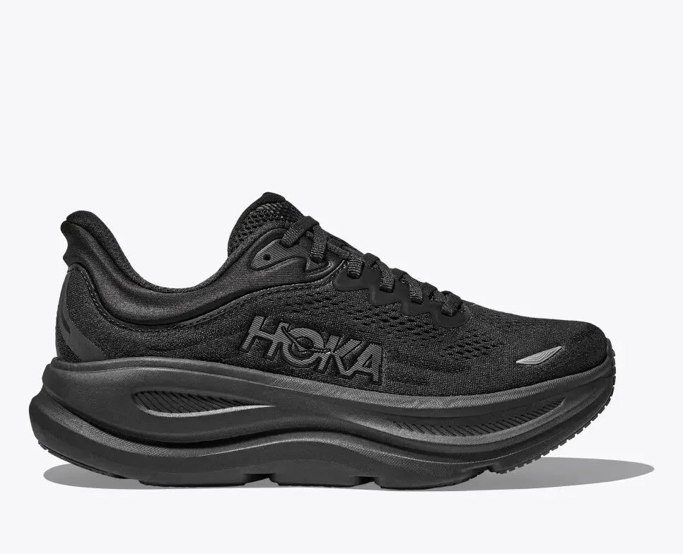 HOKA MENS BONDI 9 - BLACK / BLACK wonderful