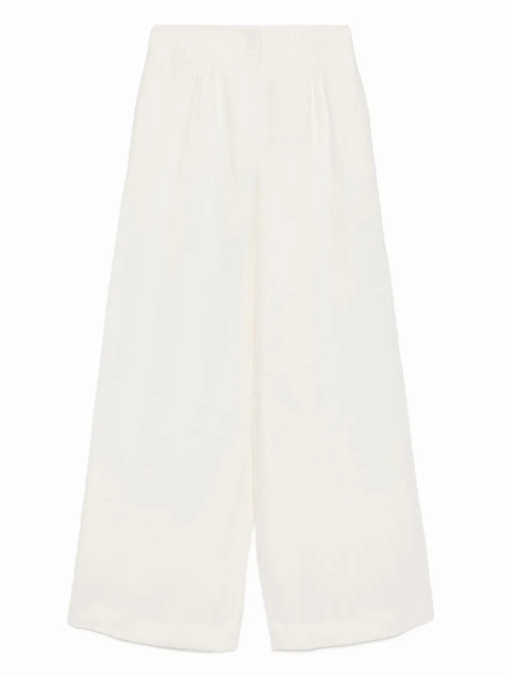 SoftTouchFinish Mini Pleat Trouser in Ivory
