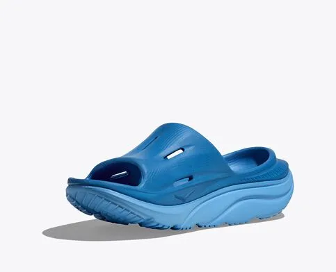Shock-absorbent flexibility grip - level HOKA ALL GENDER ORA RECOVERY SLIDE 3 - COASTAL SKY/ALL ABOARD
