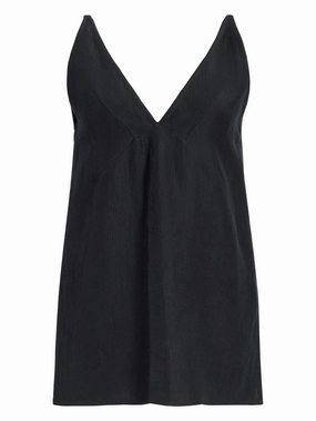 TearResistant Fabric Mitchell Top in Black