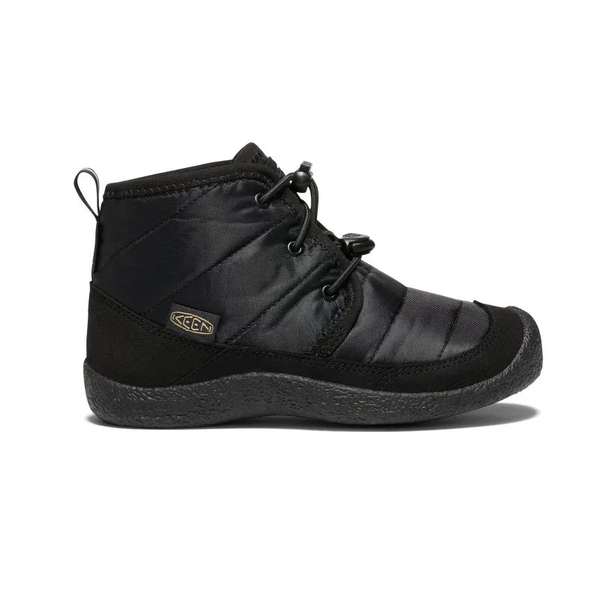 Big Kids' Howser II Waterproof Chukka  |  Black/Black Heavy Duty