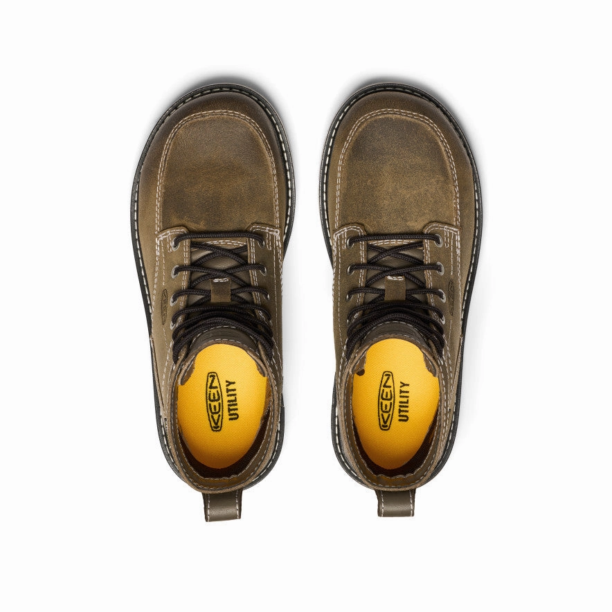 Women's San Jose 6" Waterproof 90?? Heel Boot (Aluminum Toe)  |  Steel Grey/Gum Water Resistant Heavy Duty Cushioning System