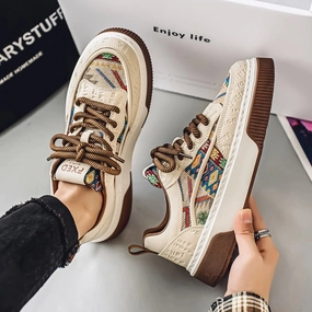 Men's Shoes 2025 New Trend Printed Fashion Shoes All Kinds of High Sense Board Shoes Daily Wear Street Casual Shoes just