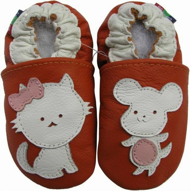 Mouse Cat Orange up to 6 Years Old Abrasion Resistant Toe Cap