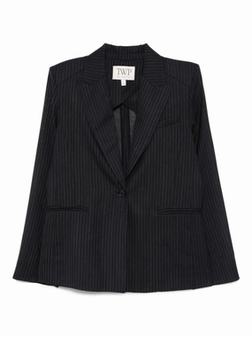 Unlined Husband Blazer in Midnight/White OdorControlClothing KnotFree Tailoring