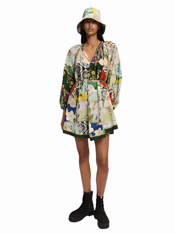 Opaque Tone Bianca Mini Dress in Multi