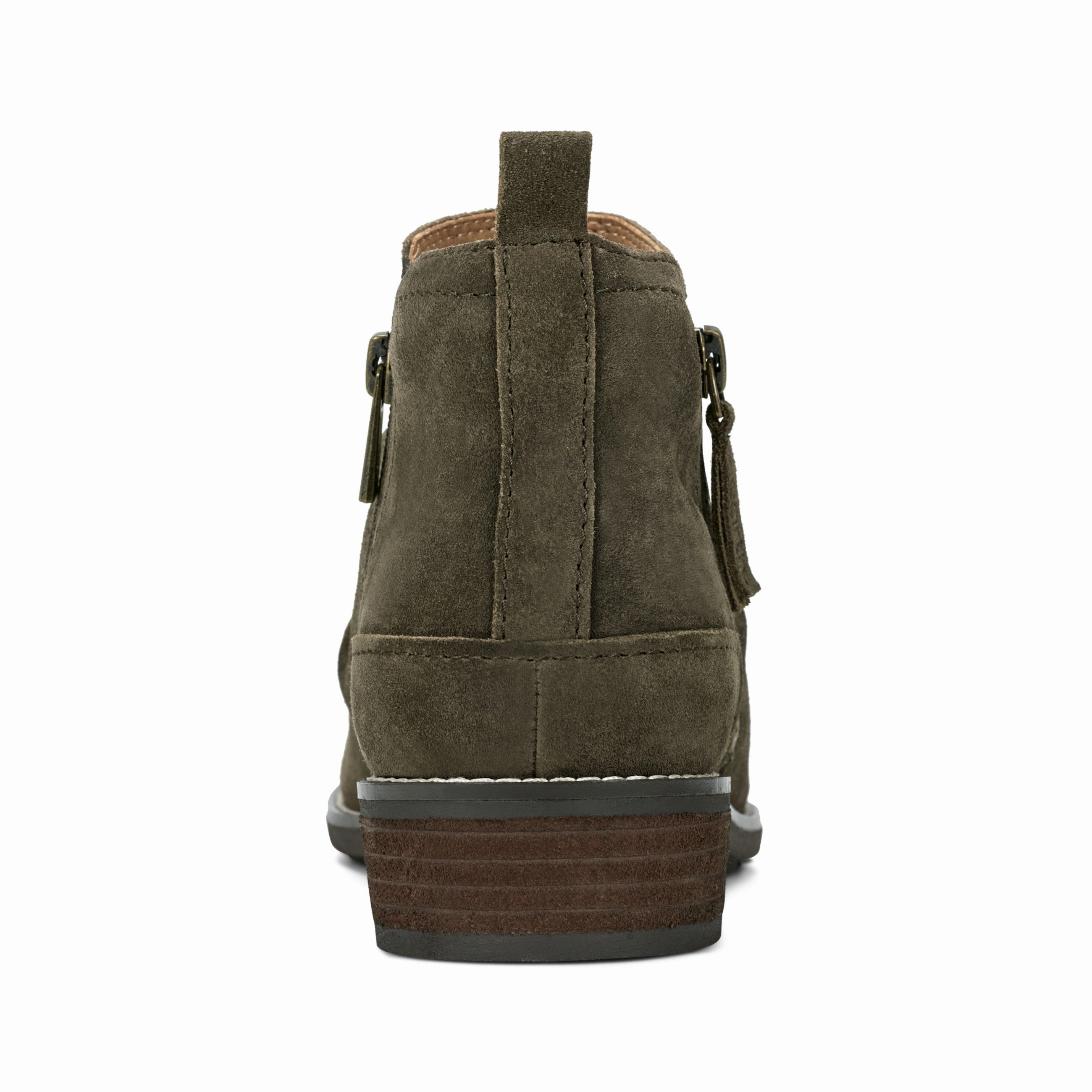 Nadya Round Toe Ruched Casual Booties Abrasion Proof Adjustable Closure System