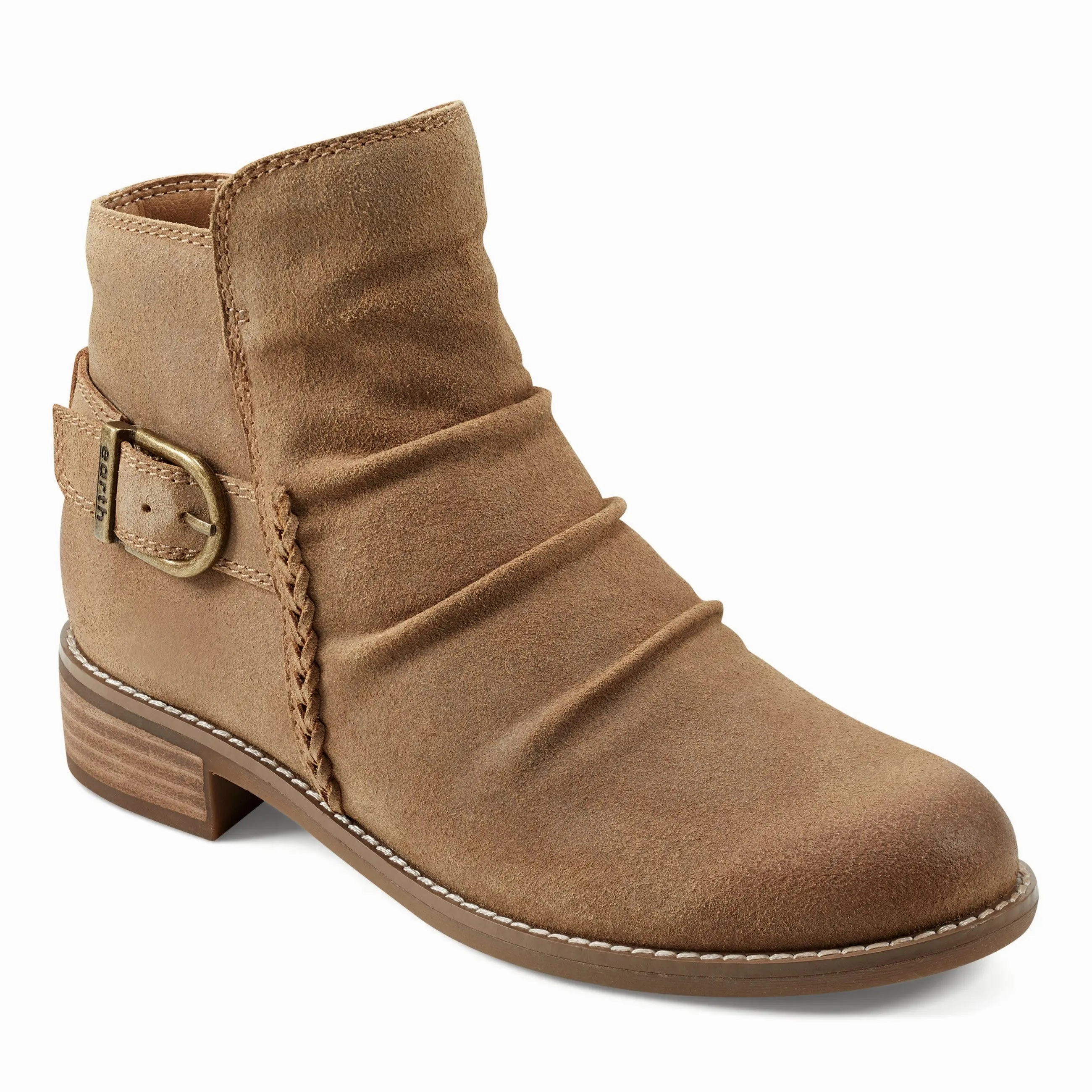 Enhanced Airflow Naira  Round Toe Ruched Casual Booties