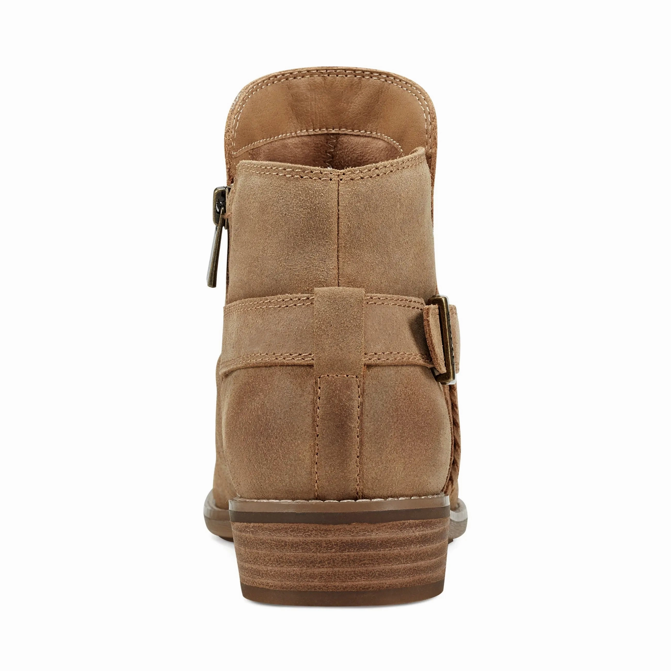 Hyper Elastic Base zip - type Naira  Round Toe Ruched Casual Booties