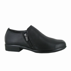 Naot Autan Slip On (Women) - Soft Black Leather velvet feel Relaxed and Effortless