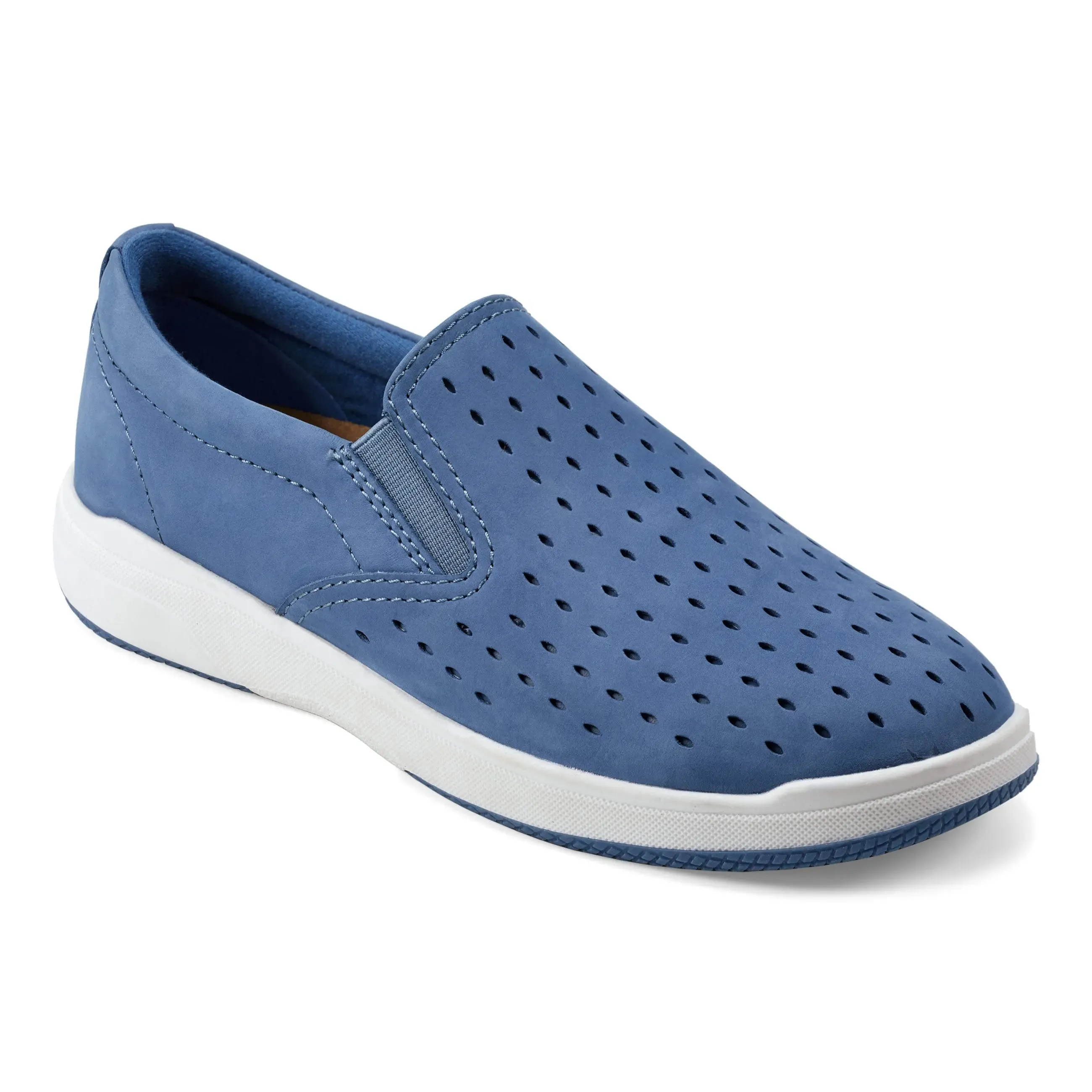 Upgraded design All-Purpose Style Nel Laser Cut Round Toe Casual Slip-on Sneakers