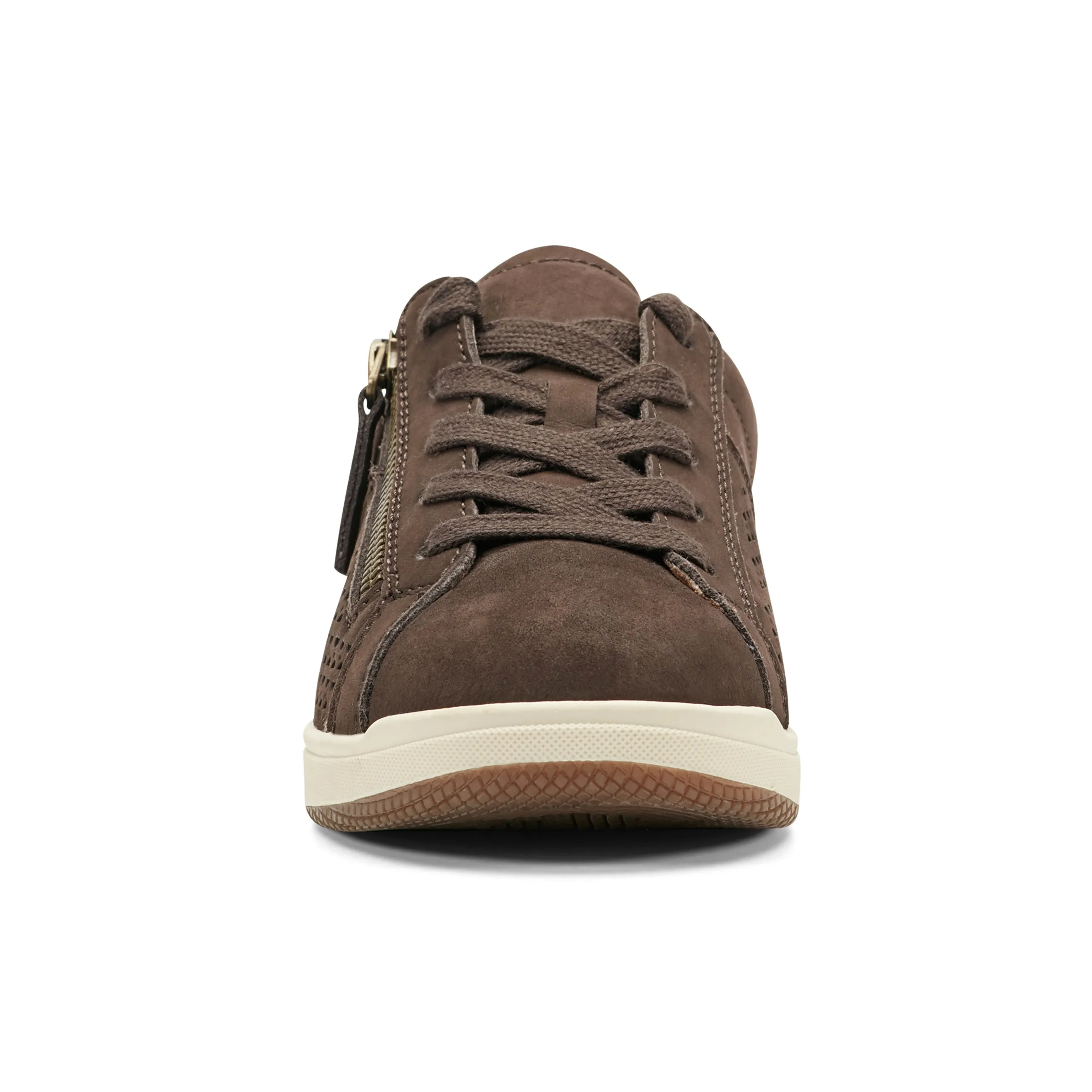 Netta Round Toe Casual Lace-up Sneakers Grippy Tread Pattern