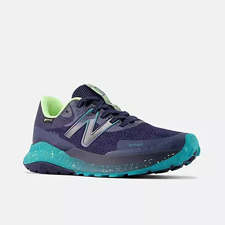 NEW BALANCE WOMEN'S WTNTRGE5 DYNASOFT NITREL GTX - INDIGO/TEAL Streamlined silhouette Eco Friendly Leather