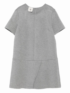 Fashion Design Boho Free Nice Mini Dress in Grey Melange