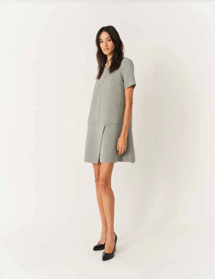 Nice Mini Dress in Grey Melange Cool Edge Fable Core