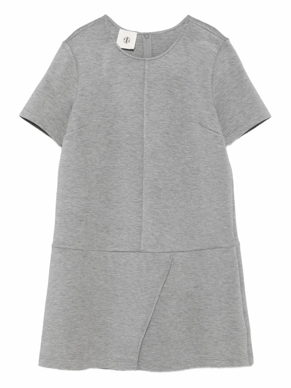 Fashion Design Boho Free Nice Mini Dress in Grey Melange
