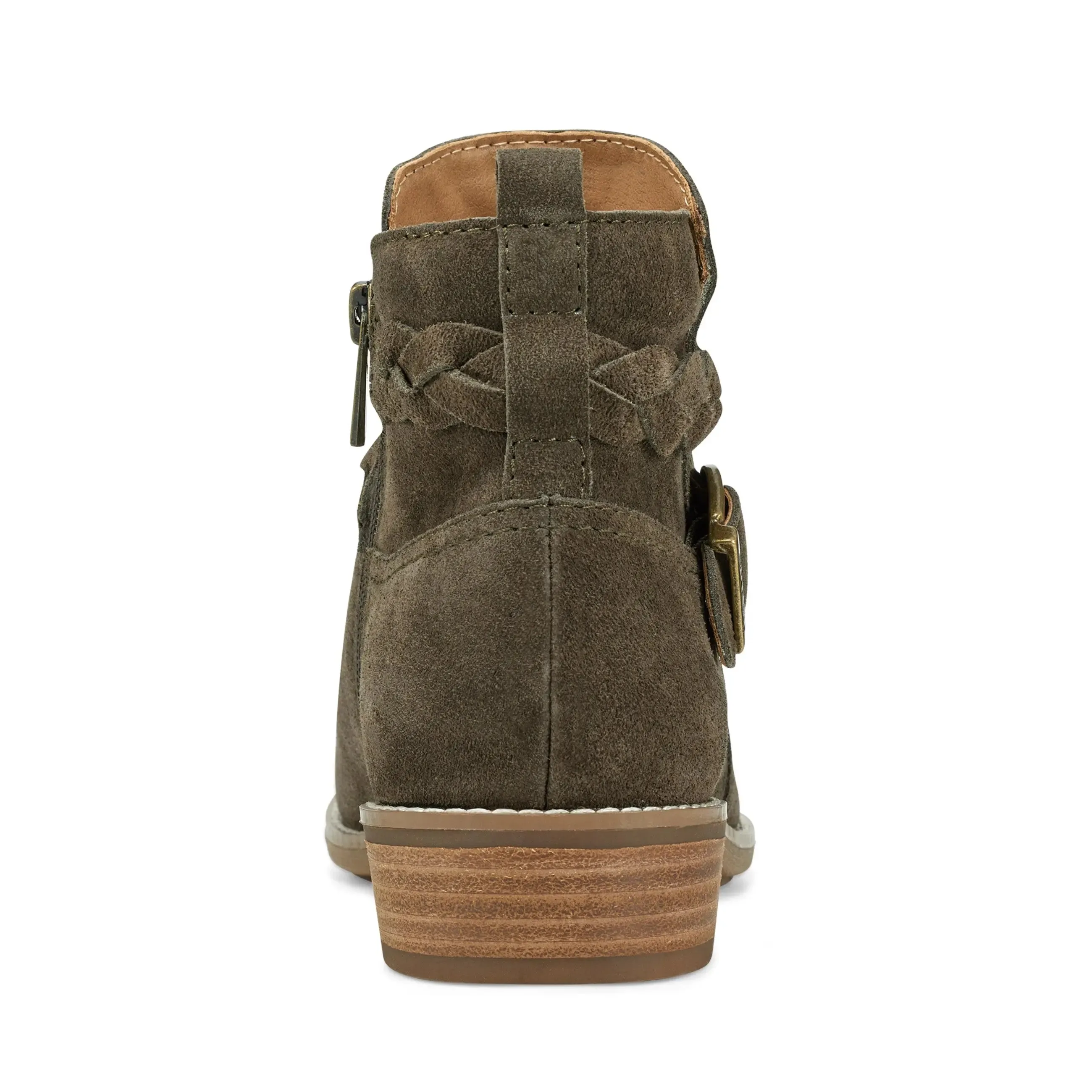 espadrilles Layered Look Nicole Round Toe Stacked Heel Casual Booties