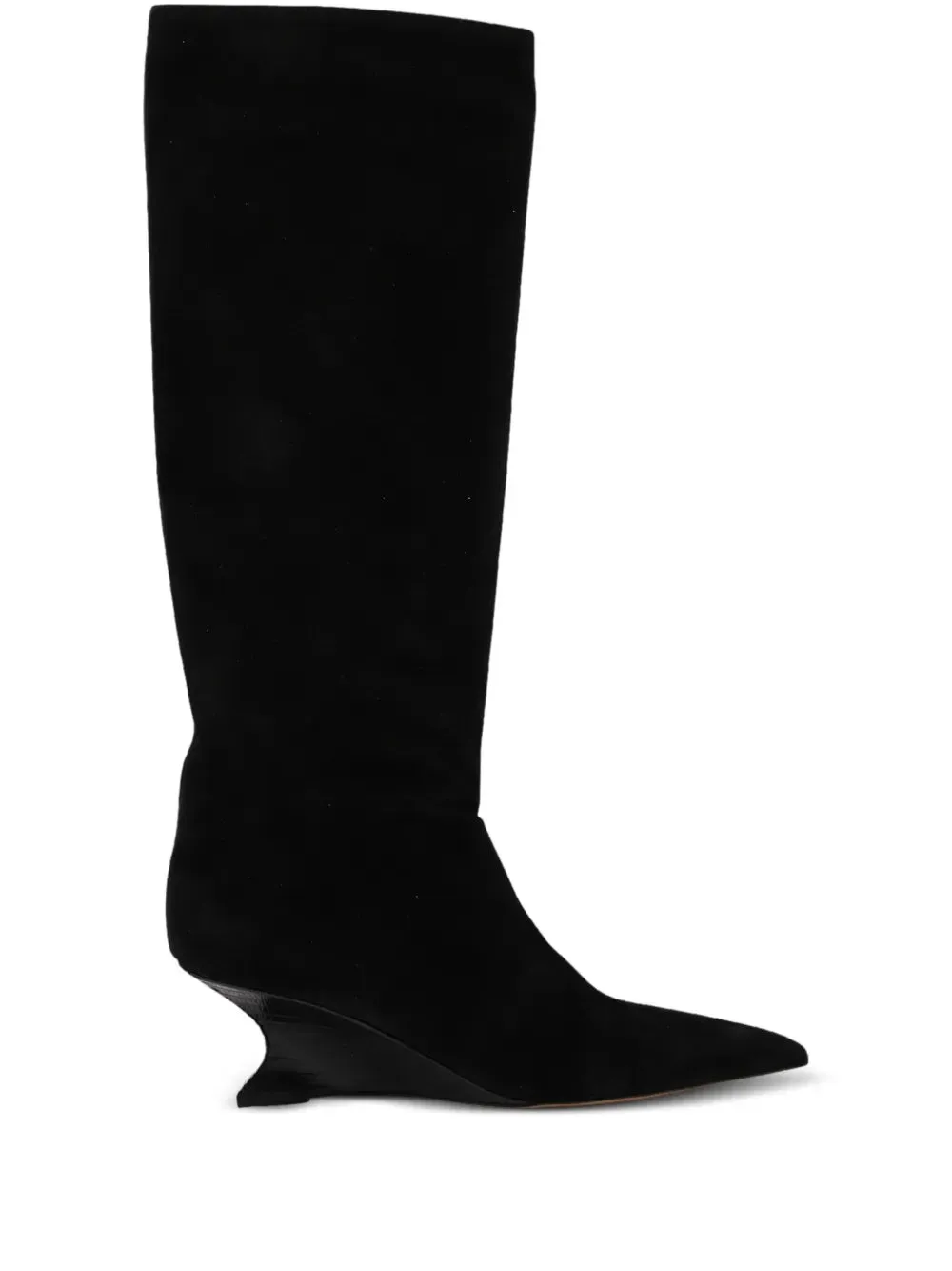 Nina Boot 50mm in Black Suede All-Day Flexibility