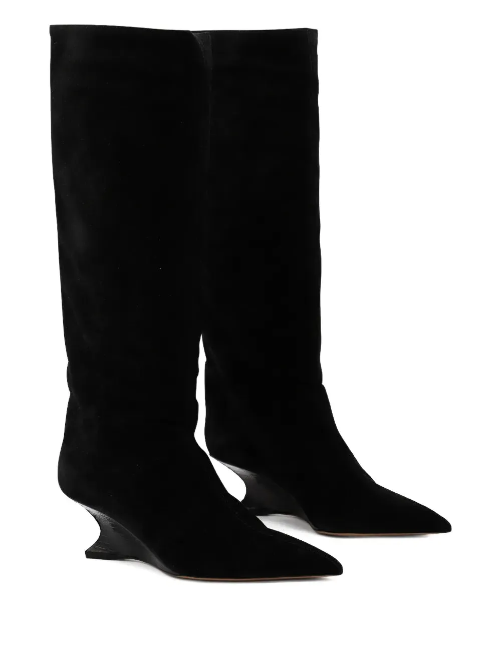 Eco Friendly Material Nina Boot 50mm in Black Suede