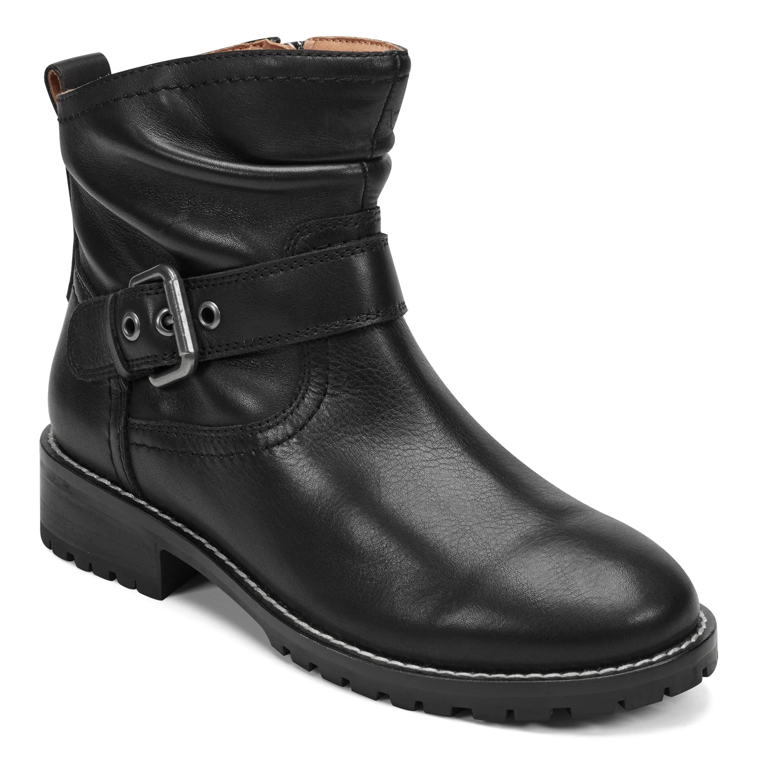 Thrill Ruched Booties Blown Rubber Outsole