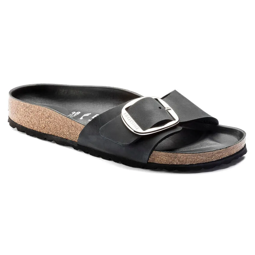BIRKENSTOCK MADRID BIG BUCKLE BLACK suitable for travel purposes Quick design