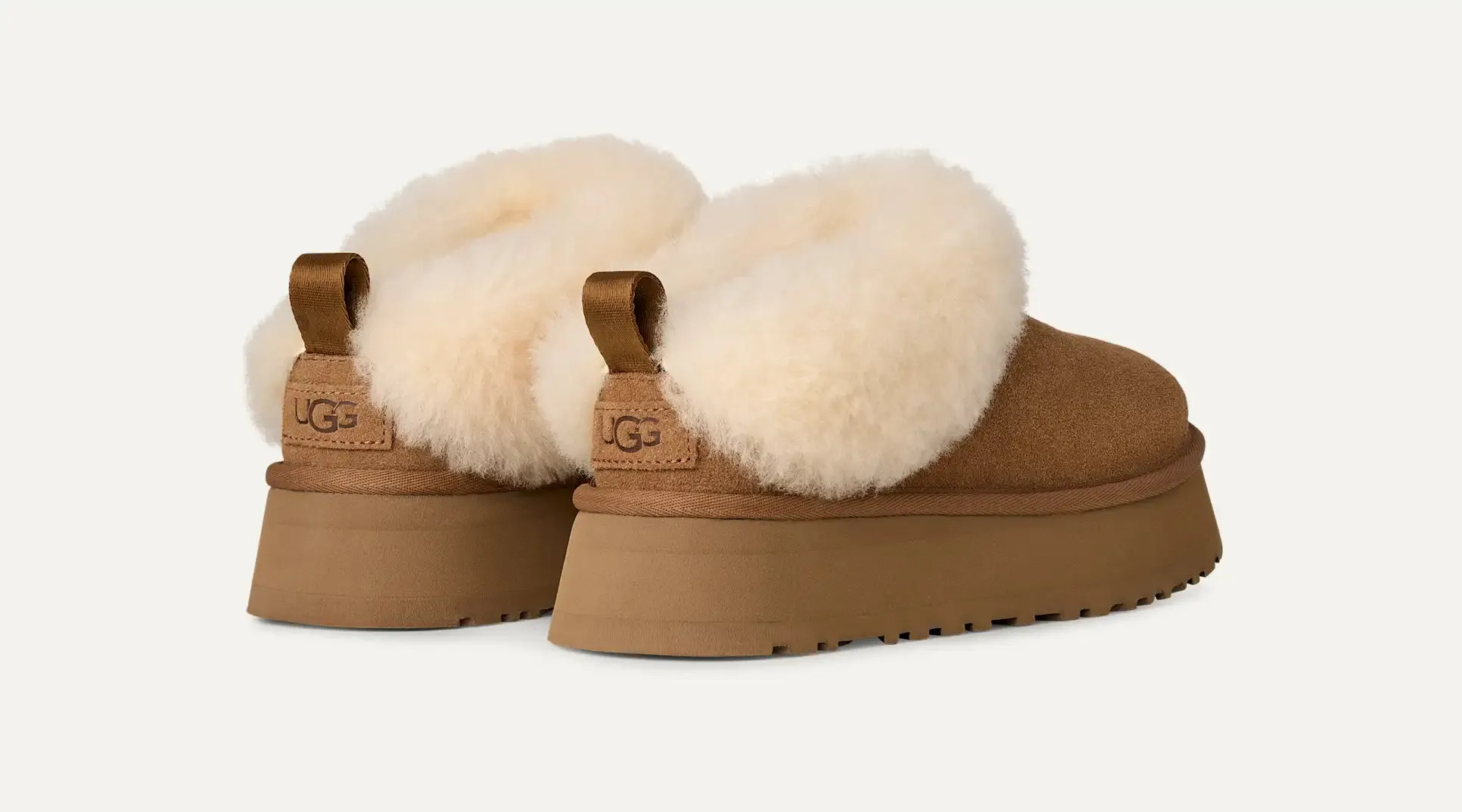 UGG WOMENS TAZZELLE - CHESTNUT worker - style Impact Diffusing Heel