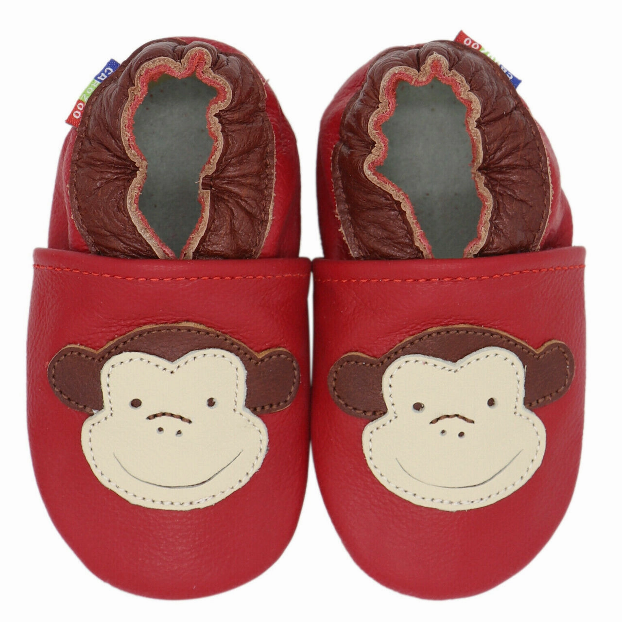 Monkey Red up to 6 Years Torsion Stability Non Slip Lace Lock