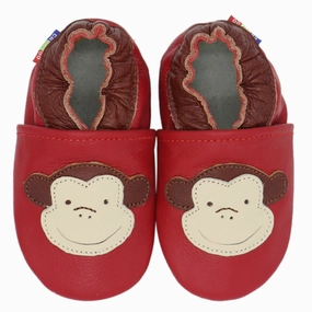 Monkey Red up to 6 Years Torsion Stability Non Slip Lace Lock
