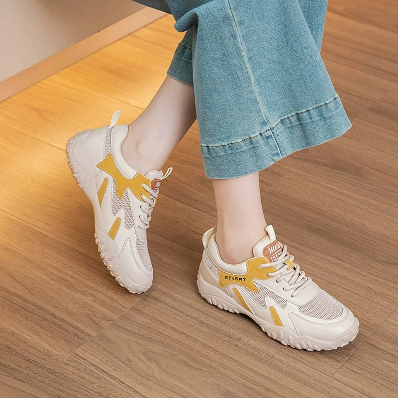 most modern Babakud Casual Top Leather Breathable Soft Sole Sneakers