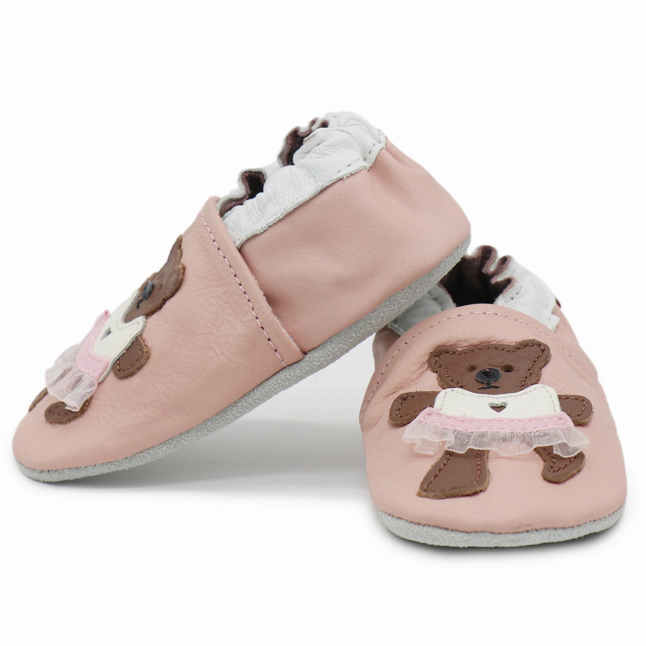 Teddy Bear Skirt Pink up to 4 Years Square Toe Microfiber Interior