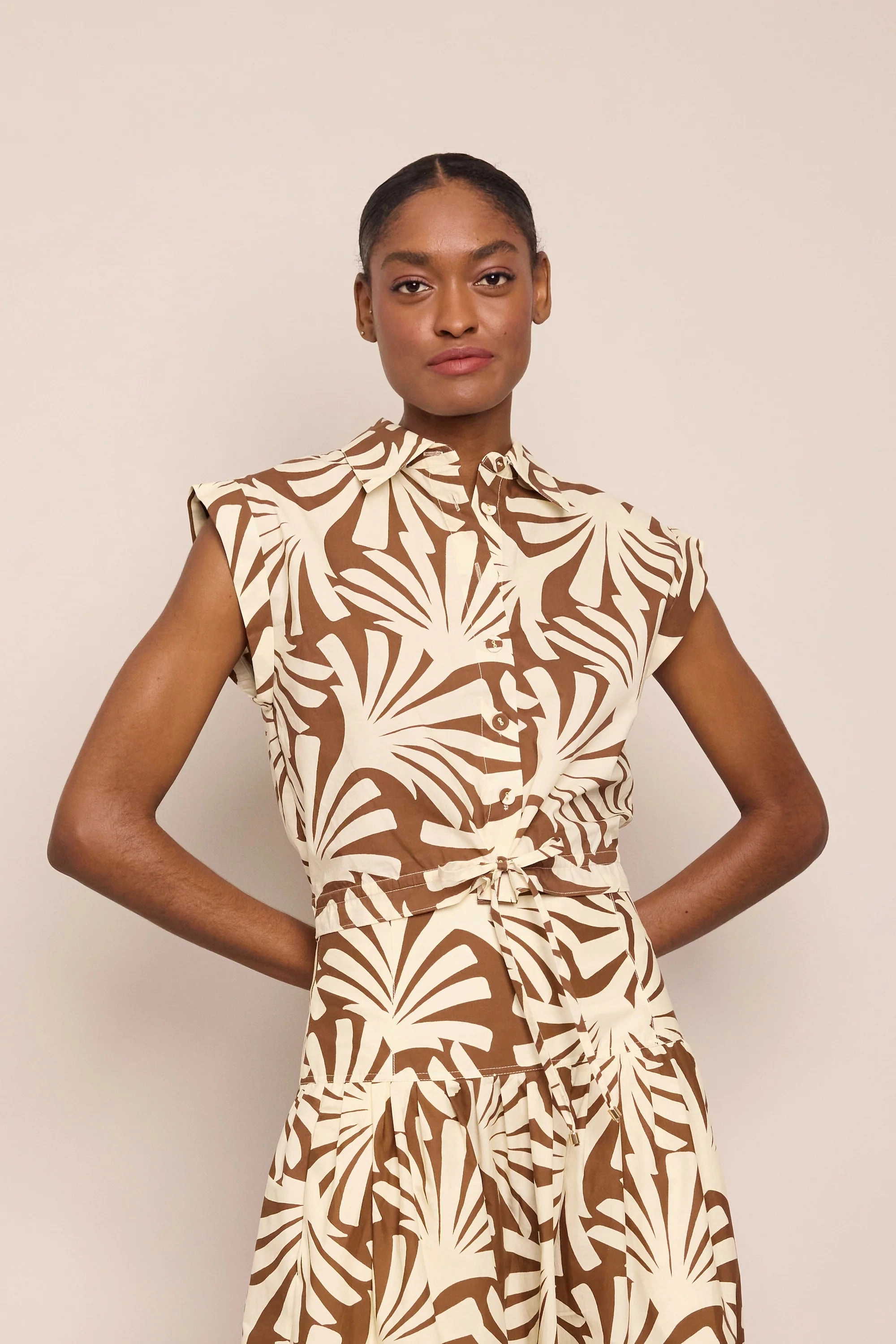 Octavia Top in Catalina Khaki Leader Core